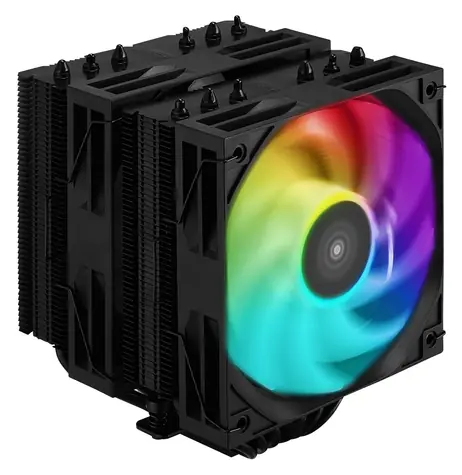 ADATA XPG Maestro 62DA schwarz / CPU-Kühler / Luft / Doppeltower / 2x 120 mm ARGB / 6 Heatpipes / 230 W / Intel + AMD