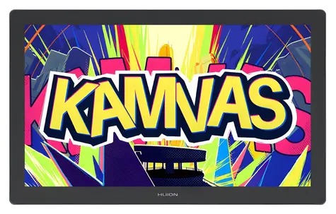 Huion Kamvas 22 GEN 3 GS2203 grau / Grafiktablett / 475 x 267 mm / 5080 LPI / 16384 Druckstufen / HDMI/USB-C