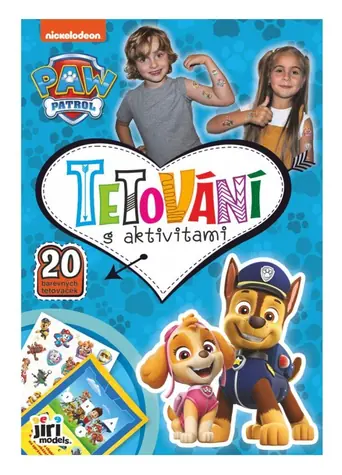 JIRI MODELS Paw Patrol Tattoo-Buch / 20 Tattoos / Aktivitäten / 18x26 cm / ab 3 Jahren