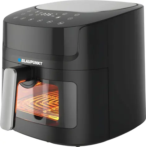 Blaupunkt AFD712 schwarz/silber / Heißluftfritteuse / 7,2 l / 1800 W / 40-200 °C / Digitalanzeige