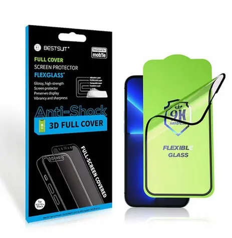 Bestsuit Flexible 5D Full Glue schwarz / Hybridglas / XIAOMI Redmi Note 15 Pro 5G
