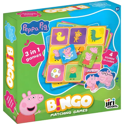 JIRI MODELS Bingo-Spiel Peppa Pig / Brettspiel