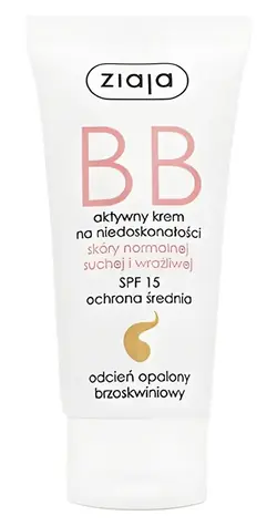 Ziaja BB Cream für normale, trockene und empfindliche Haut, LSF 15, 50 ml, Dunkel