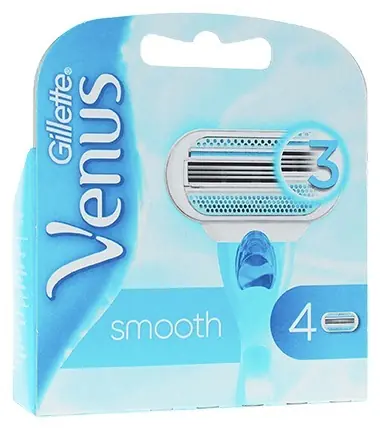 Gillette Venus Smooth Ersatzklinge, 4 Stück