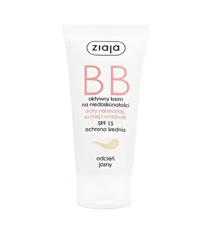 Ziaja BB Cream für normale, trockene und empfindliche Haut, LSF 15, 50 ml, leicht