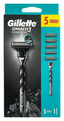 Gillette Mach3 Kohlerasierer + 5 Scherköpfe