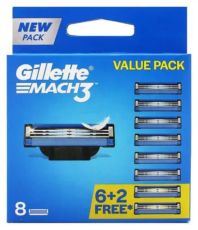 Gillette Mach3 Ersatzköpfe, 8 Stück