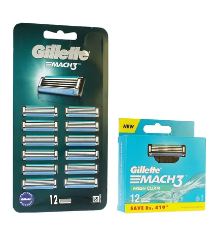 Gillette Mach3 Ersatzklingen, 12 Stück