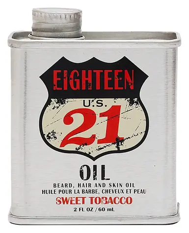 18.21 Man Made Bart-, Haar- und Hautöl, Süßtabak, Mehrzweck-Bartöl, 60 ml