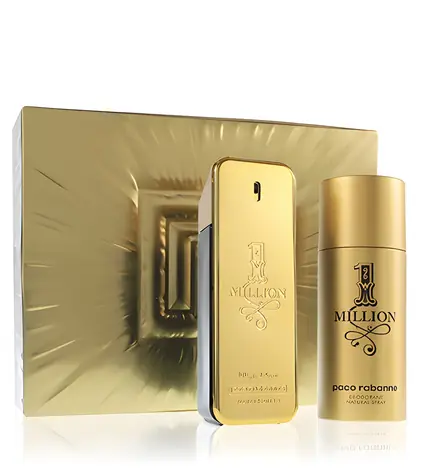 Paco Rabanne 1 Million Eau de Toilette 100 ml ~ Eau de Toilette 100 ml + Deodorant 150 ml