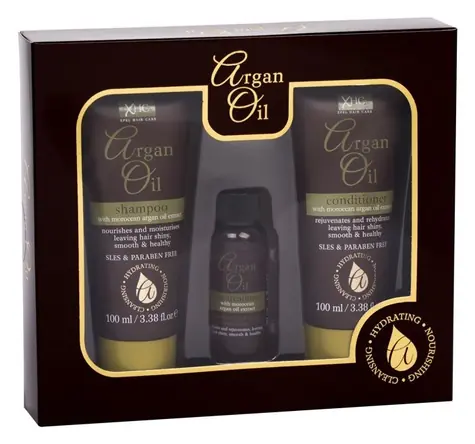 Xpel Arganöl Shampoo 100 ml ~ Shampoo 100 ml + Spülung 100 ml + Haarserum 30 ml