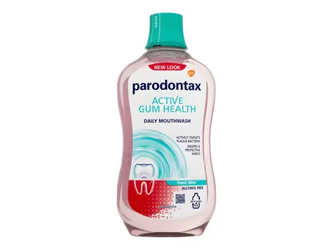 Parodontax Active Zahnfleischgesundheit Mundspülung mit frischer Minze, 500 ml