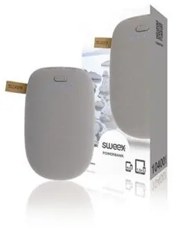 Sweex Powerbank 10400 mAh grau / Powerbank / Lithium ION / USB