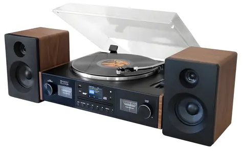 Soundmaster Elite Line PL920 Schwarz / Plattenspieler / CD / Bluetooth / DAB+ / MP3 / 2 x 12,5 W RMS