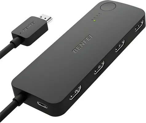 BENFEI HDMI-Switch 4in1 / HDMI-Switch / 4K 60Hz / 2K 144Hz / HDCP 2.3