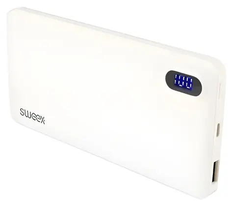 Sweex Powerbank Lithium-Polymer weiß / Powerbank / 8000 mAh / USB