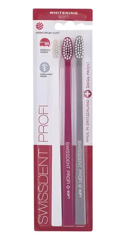 Swissdent Profi Whitening Trio Klassische Zahnbürste, 3 Stück