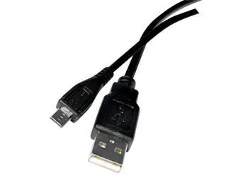 Hadex USB 2.0 A/Micro-USB-Kabel, schwarz / Kabel / 1,8 m / USB 2.0