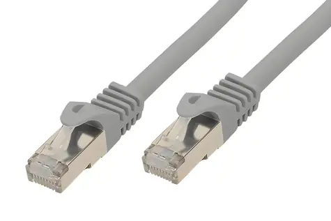 SCONN BASIC-S grau / Patchkabel / S/FTP / Cat7 / RJ-45 / 0,25 m