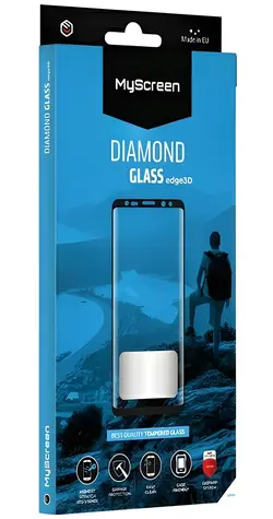 MyScreen Protector DIAMOND GLASS edge3D schwarz / Schutzglas aus gehärtetem Glas / Xiaomi 13 Pro