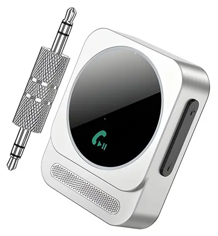 Borofone BC52 silber / FM-Transmitter Bluetooth / 3,5-mm-Klinkenanschluss