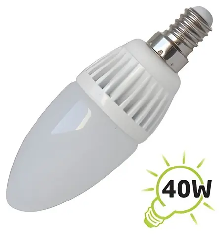 Tipa LED-Lampe E14 5W / C37 / 230V / neutralweiß / Kerzenweiß