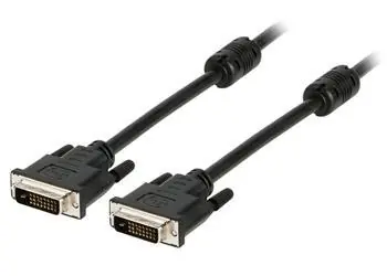 Valueline DVI-D-Kabel 24+1 mit Ferritkern, 5 m / Videokabel