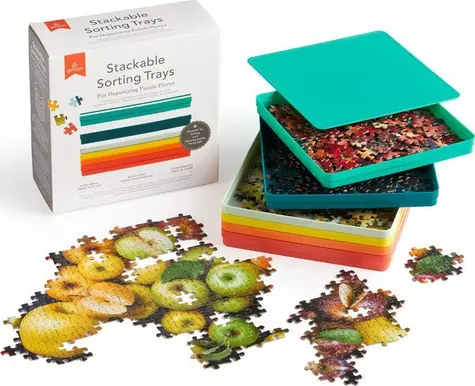Galison Puzzle-Sortierer / Organizer / 6 Fächer / bis zu 1350 Teile