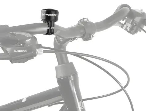 Wozinsky WDR-B1 schwarz / Fahrradklingel / mechanisch / Aluminium
