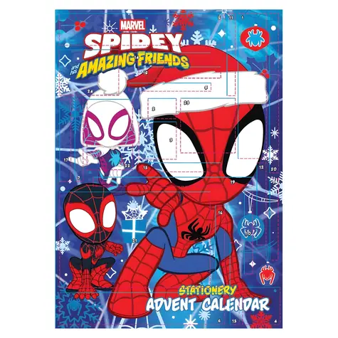 PYRAMID Adventskalender Spidey und Freunde / 24 Türchen / Schreibwaren / Lizenzdesign