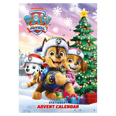 PYRAMID Adventskalender Paw Patrol / 24 Türchen / Schreibwaren / Lizenzdesign