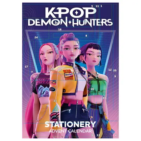 PYRAMID Adventskalender K-Pop Demon Hunters V2 / 24 Türchen / Schreibwaren / Lizenziertes Design