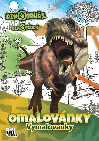 JIRI MODELS Malbuch Dinosaurier / Malbuch / A4 / 16 Seiten