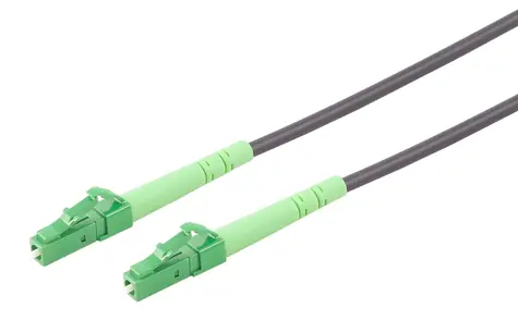 Sconn LC/ APC-LC/ APC armiertes optisches Patchkabel / Simplex / Singlemode OS2 / 10 m