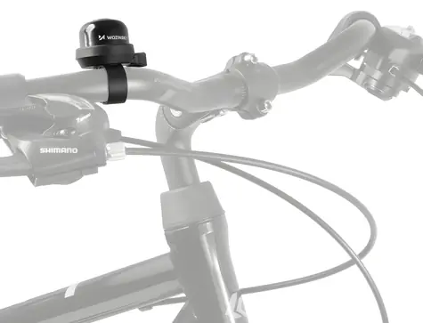Wozinsky WDR-S2 schwarz / Fahrradklingel / mechanisch / Aluminium