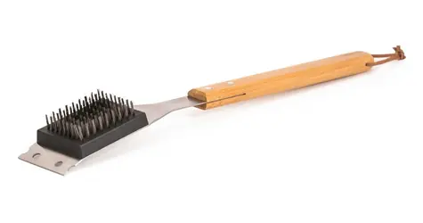 G21 Grillreinigungsbürste mit Holzgriff / Grillzubehör