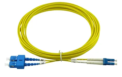 BlueOptics LC-SC gelbes optisches Patchkabel / Singlemode G.652.D / 1 m