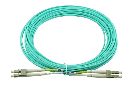 BlueOptics LC/LC aqua / Optisches Patchkabel / 3 m / Multimode OM3 50/125 / Duplex