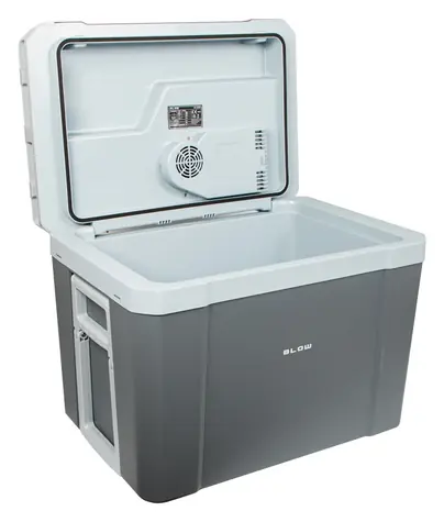 Blow 44-213 grau / Autokühler / 37 l / 12 V/230 V / mit Rädern