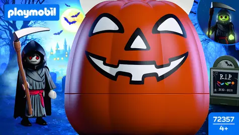 Playmobil Halloween 72357 Kürbis: Sensenmann / Bausatz
