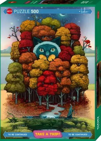 HEYE Puzzle „Take a Trip!“: Andy Kehoe / 500 Teile / 35 x 50 cm