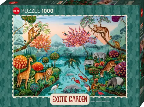 HEYE Puzzle Exotischer Garten: Lagunenparadies / 1000 Teile / 70 x 50 cm
