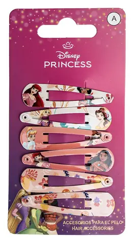 Cerda Beauty Princess -Haarspangen, 6 Stück