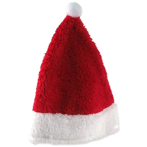 Hunde-Wintermütze rot XS/S / Weihnachtsmotiv