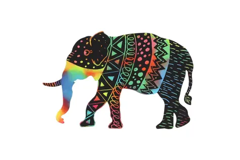 TEDDIES Rubbelbilder Regenbogen-Tiere / 8 Stück / 14-15 cm / ab 3 Jahren