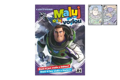JIRI MODELS Aquarell-Malbücher Buzz Lightyear / Aquarell-Malbücher / 8 Bilder / A5-Format