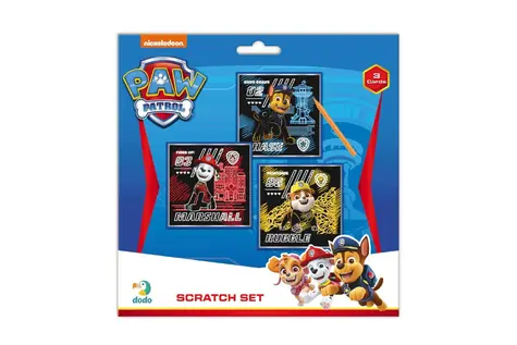 DODO Rubbelbilder Paw Patrol (200193) / 3 Stück / 20 x 20 cm / ab 3 Jahren