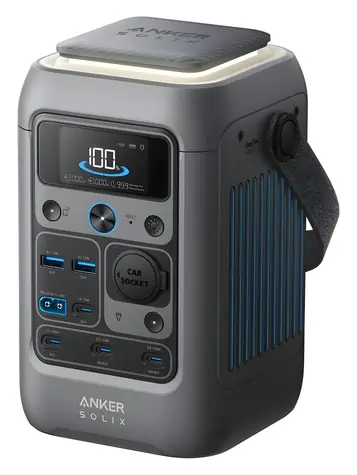 Anker SOLIX C300 DC schwarz / Powerstation / 90000 mAh / 300 W / LiFePO4 / IP68