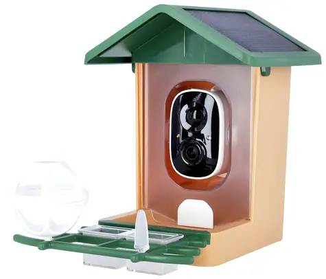 Rollei Smart Vogelfutterhaus / Vogelfutterhaus / 3K-Kamera / WLAN / IP65 / Solarpanel