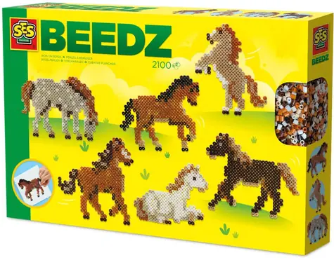 SES Creative Beedz Aufbügelperlen Wildpferde / 2100 Stück / ab 5 Jahren